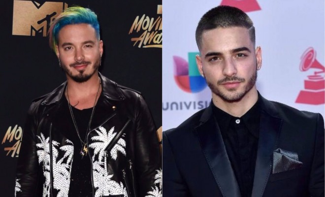 Maluma y J Balvin reinan en la alfombra "millenial" de los Premios Juventud