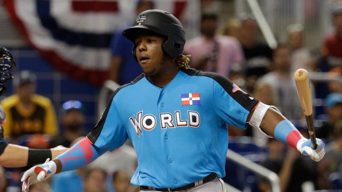 Vladimir Guerrero hijo impone su propio estilo EN EL PARTIDO DE FUTURAS ESTRELLAS, EL COTIZADO PROSPECTO SE PRESENTÓ EN MIAMI COMO EL MÁS JOVEN