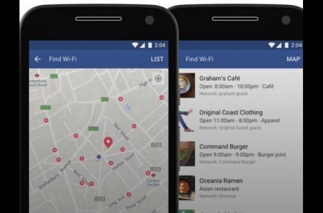 Nueva función de Facebook para encontrar redes Wi-fi gratis