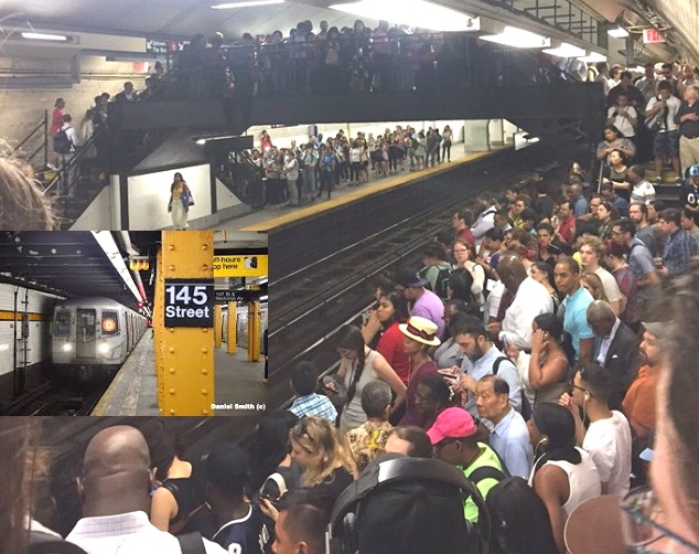 Once heridos durante incendio estación de tren en Alto Manhattan