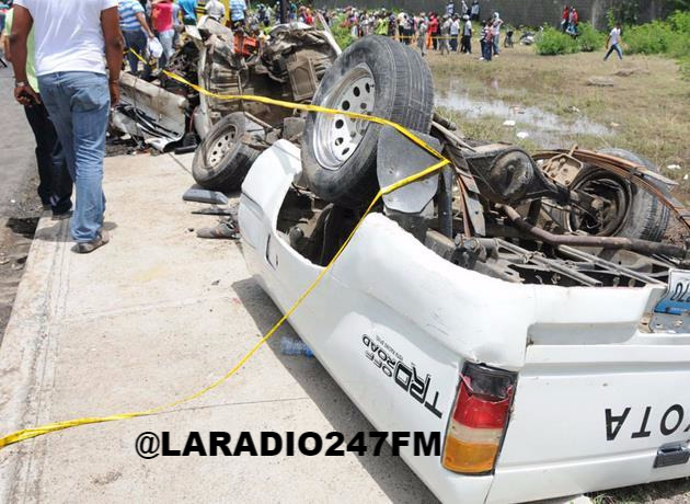 Mueren tres en dos accidentes Autopista Duarte