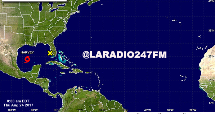 La tormenta tropical Harvey avanza hacia Texas y mañana podría ser huracán