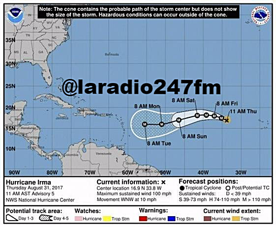 Puerto Rico prepara más de 450 refugios en previsión de llegada del huracán Irma