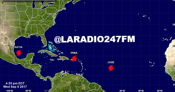 Las tormentas Katia y José se suman a Irma como huracanes en el Atlántico CENTRO DE HURACANES  DOS MAS EN CAMINO DIOSSSSS