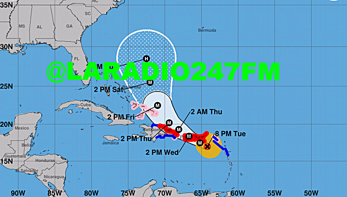 COE mantiene la alerta roja para ocho provincias por huracán María