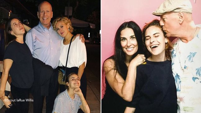 Bruce Willis y Demi Moore se reúnen en el cumple de su hija Rumer