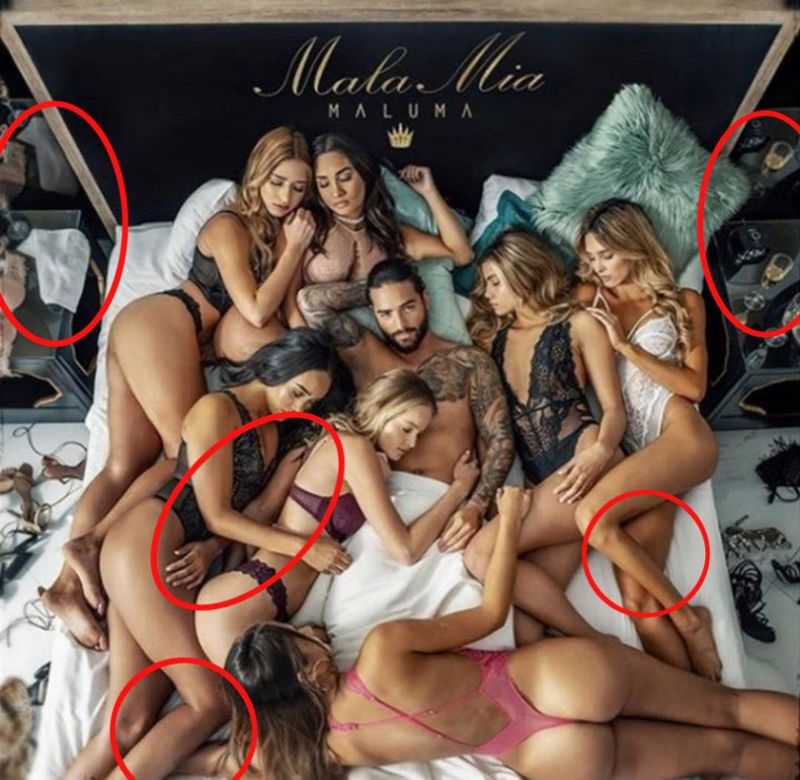 No paran críticas para Maluma ahora lo destrozan por errores en la carátula de su polémica canción