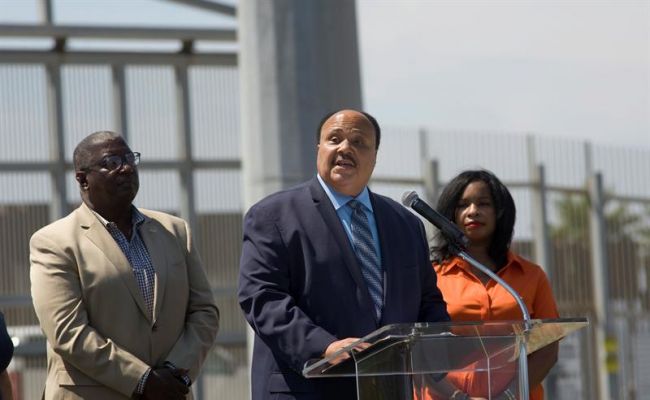Son of Martin Luther King criticizes immigration policies at US-Mexico border